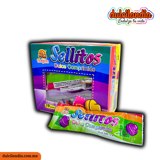 Dulces Comprimidos Sellitos TINAJITA Caja c/16