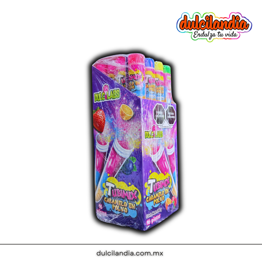 Caramelos en Polvo Tubimix 16g DULCILABS Exhibidor c/16