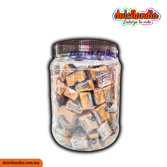 Caramelos Chiclosos Cajeta 9g LA VAQUITA Vitrolero c/110
