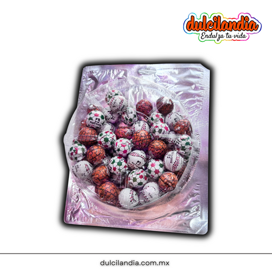 Chocolates Balones Nucita 4.5g NUTRESA Charola c/56