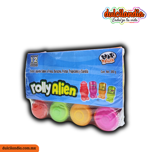 Rolly Alien Caramelo Líquido Surtido 30g PALOLA Exhibidor c/12