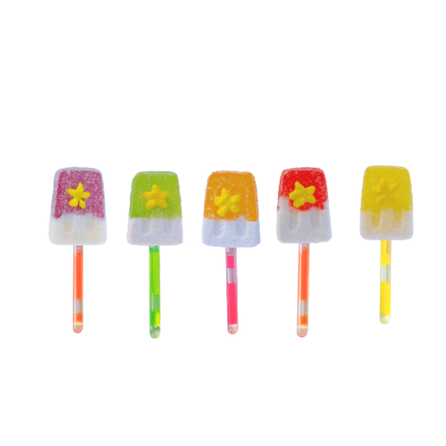 1 Novedad Gummy Nievesita Pop’s Neón 11g HUBIN Exhibidor c/30