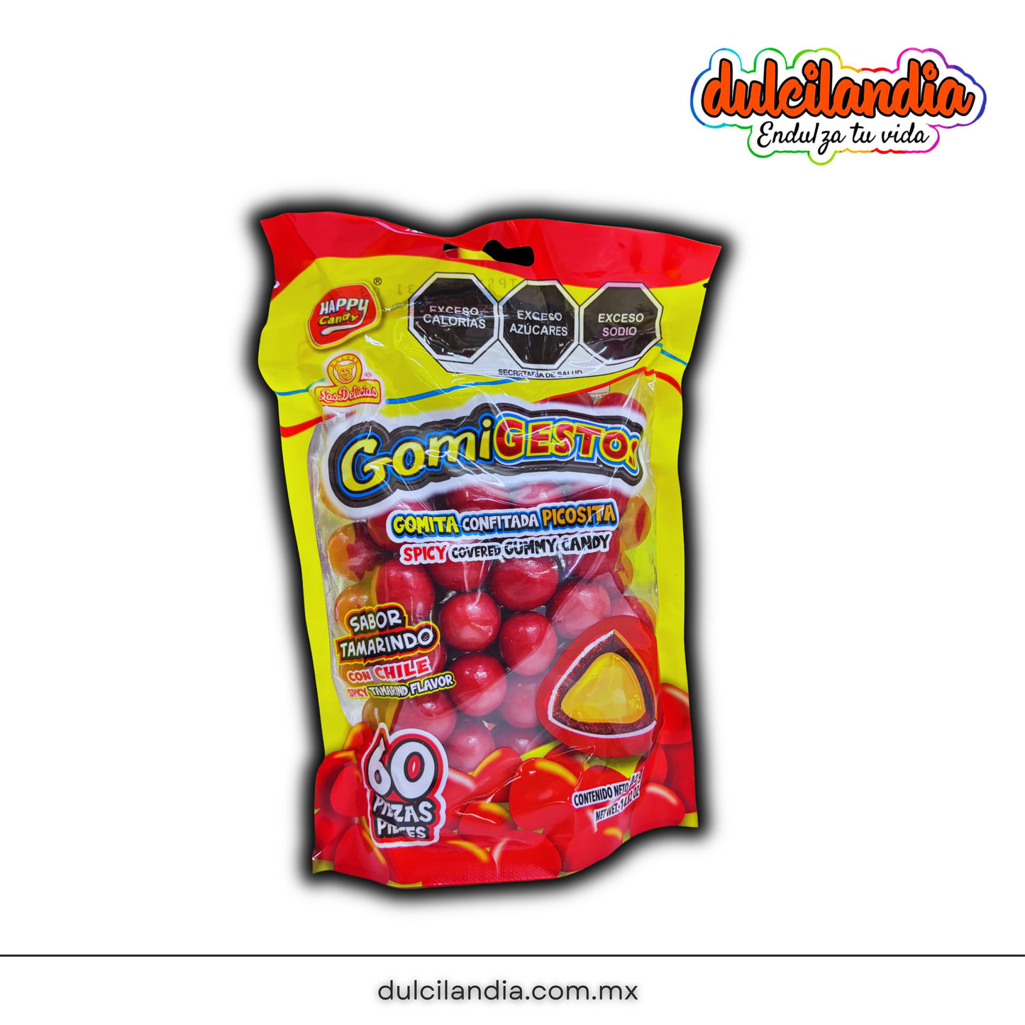 Gomitas GomiGestos Tamarindo 7g LAS DELICIAS Bolsa c/60