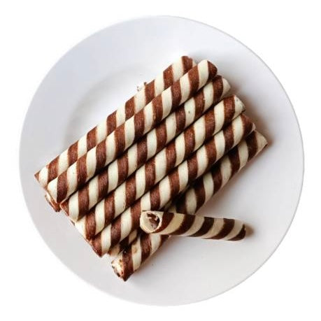 Barquillos Mini Wafer Stick Chocolate 3g LAS DELICIAS Vitrolero c/80