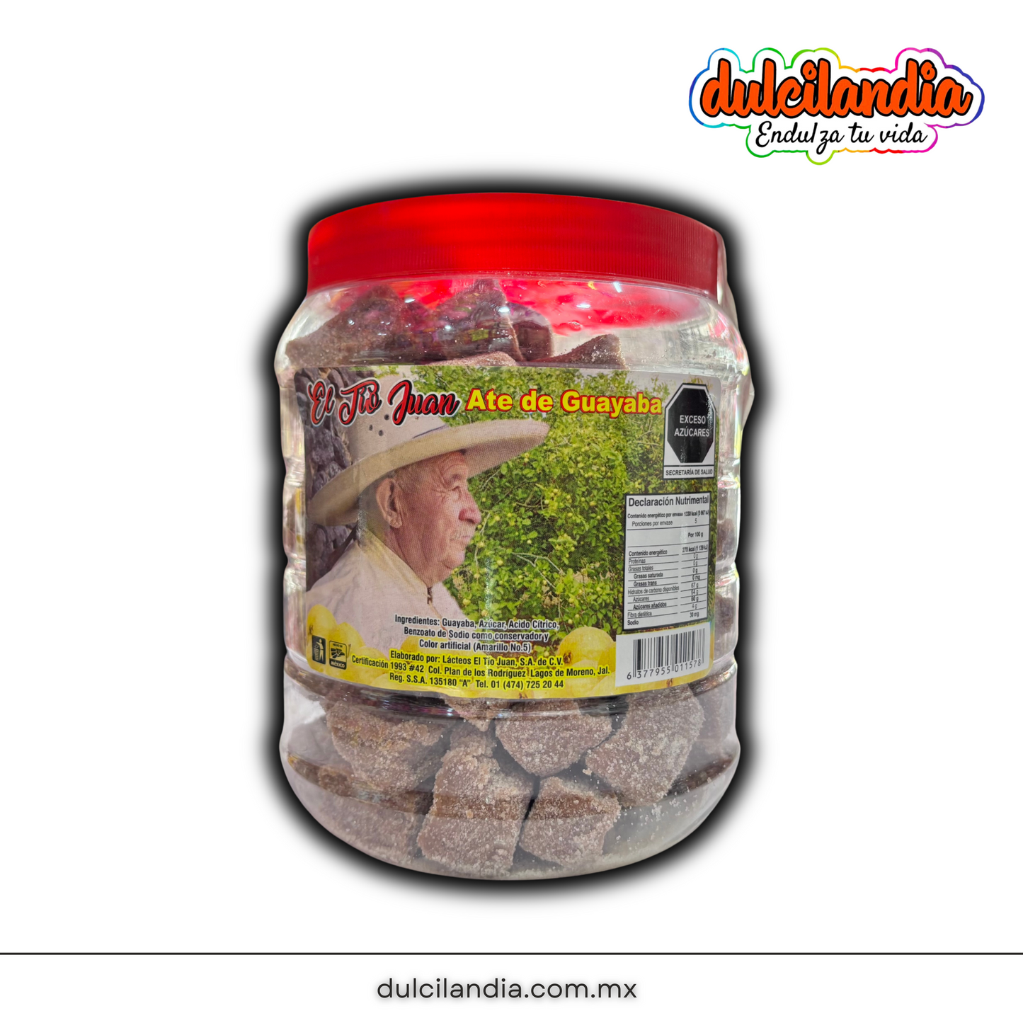 Ate de Guayaba EL TIO JUAN Vitrolero c/100