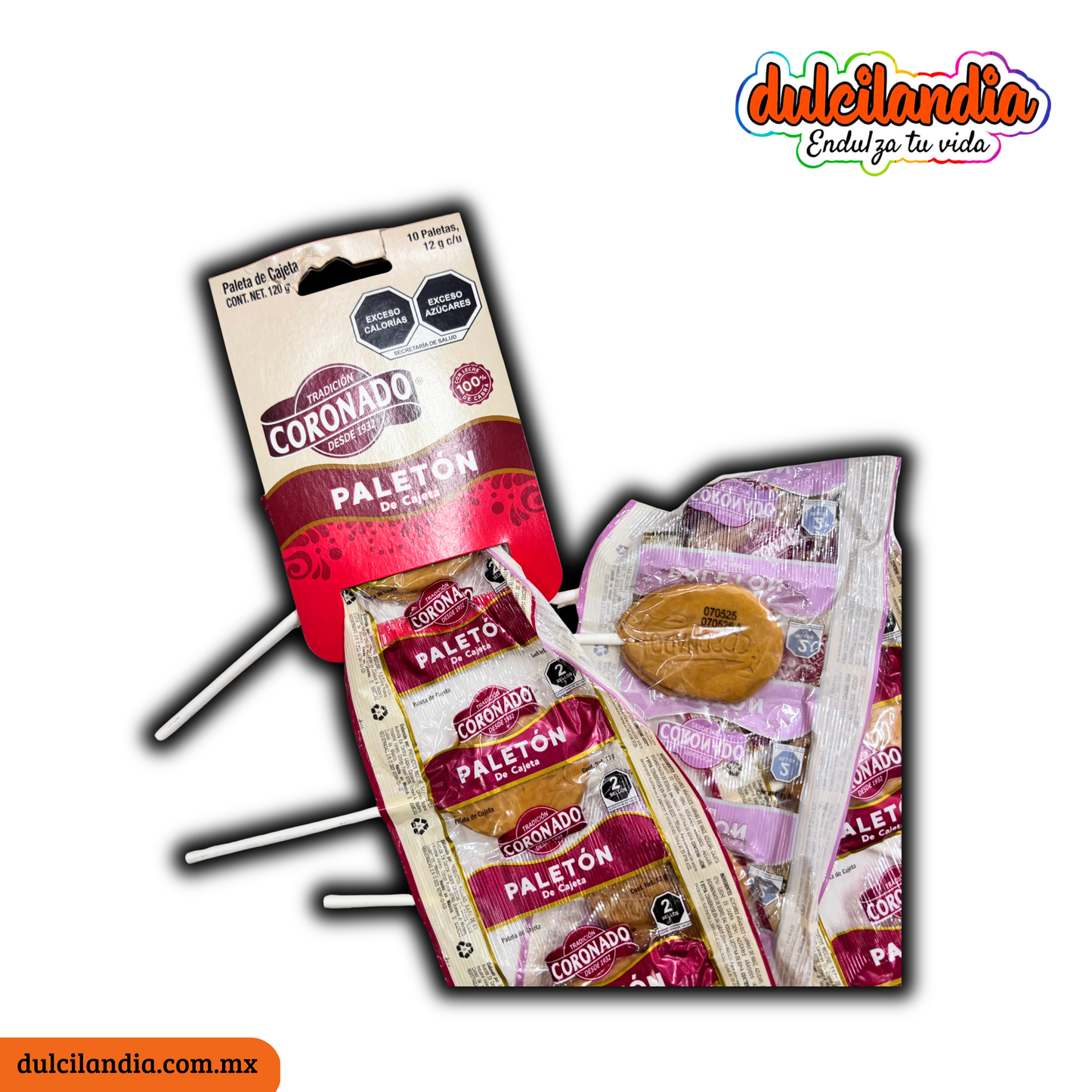 Paletas de Cajeta Paletón 12g CORONADO Tira c/10