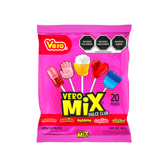 Paletas Vero Mix Dulce Club Surtidas VERO Bolsa c/20