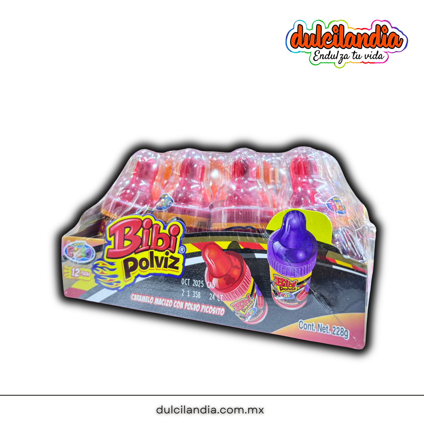 Bibi Polviz Caramelo con Polvo Picosito 19g PIGÜI Caja c/12