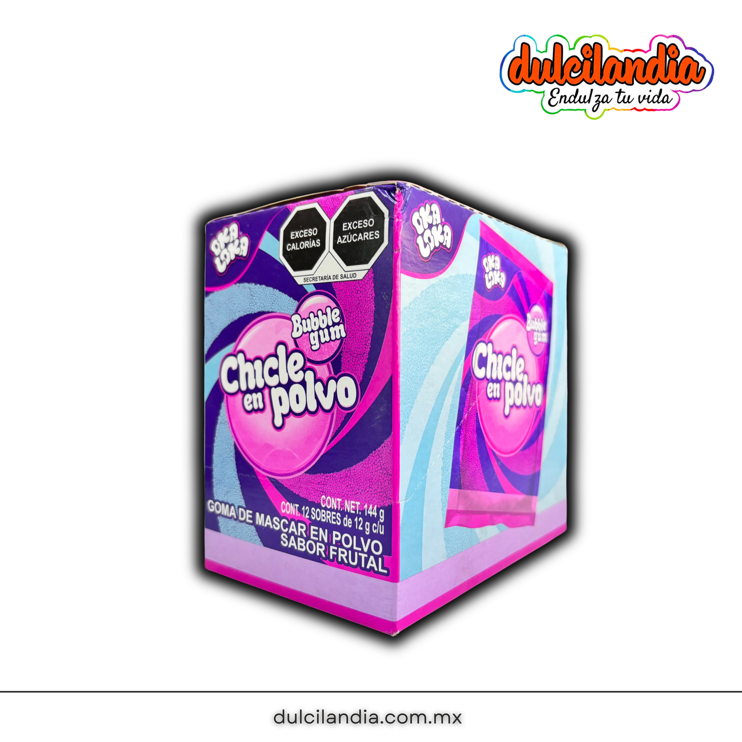 Chicle en Polvo Oka Loka Sobres 12g SUPER Caja c/12