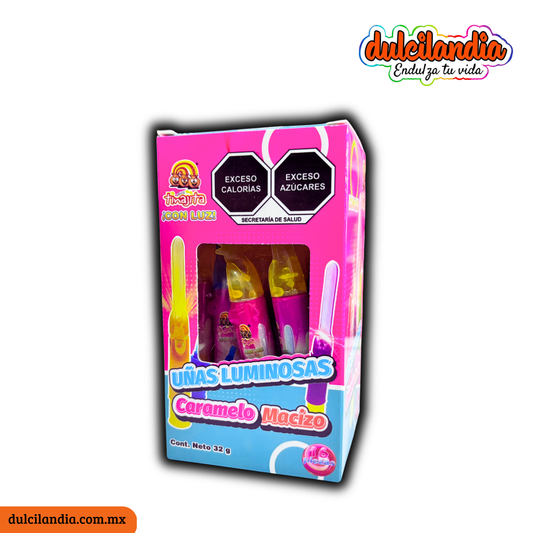 Caramelos Uñas Luminosas TINAJITA Caja c/16