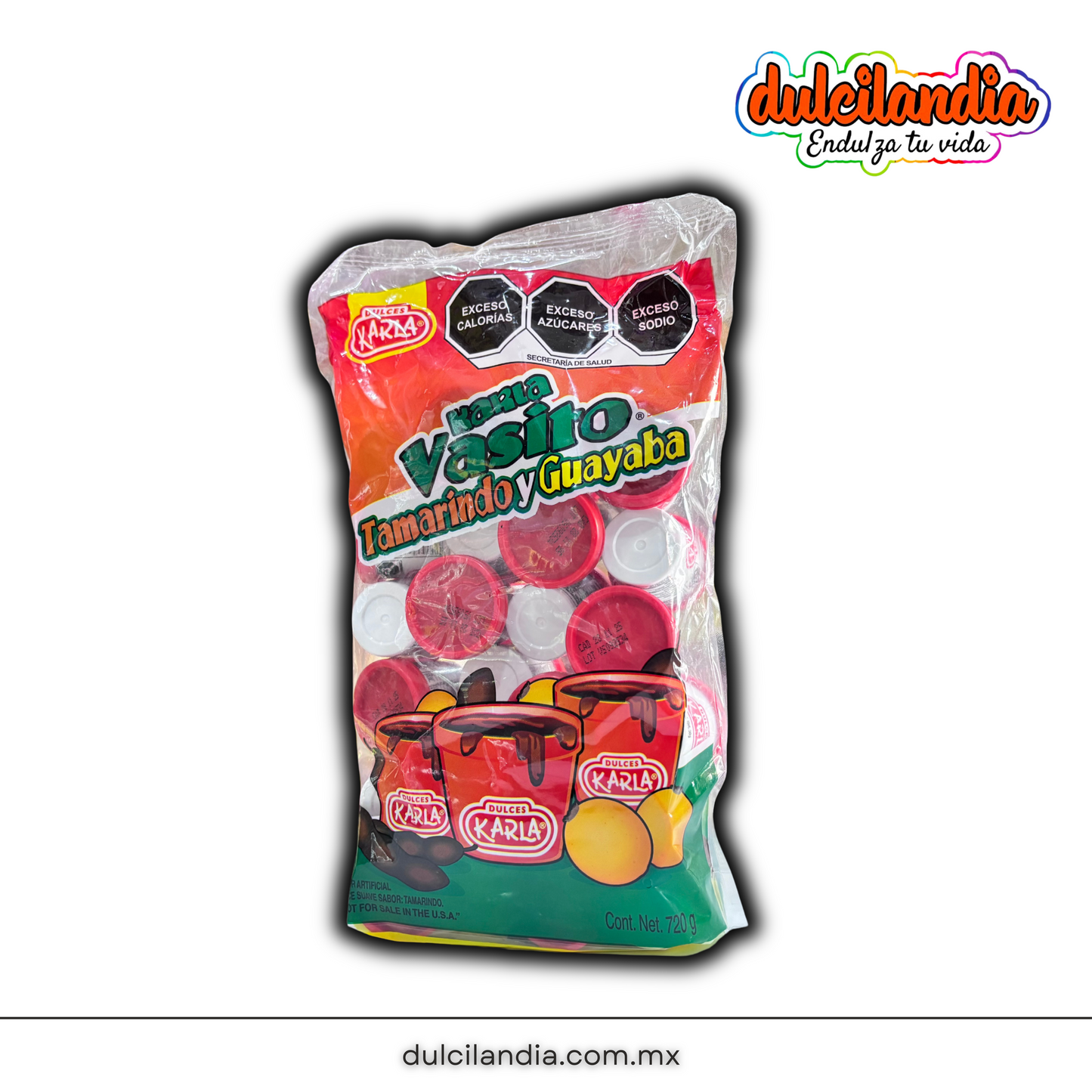 Vasito Pulpa Tamarindo y Guayaba 30g KARLA Bolsa c/24