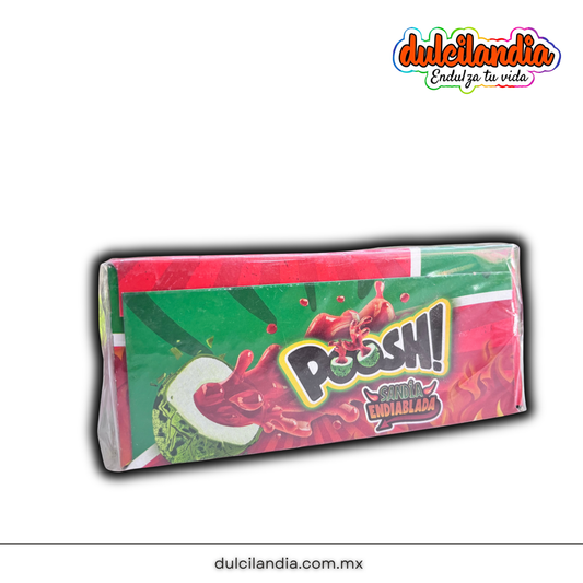 Chicles Poosh! Sandía Endiablada Rellenos ARCOR Caja c/40