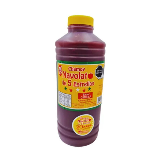 Chamoy con Ciruelas Enteras NAVOLATO Botella 1.1Kg
