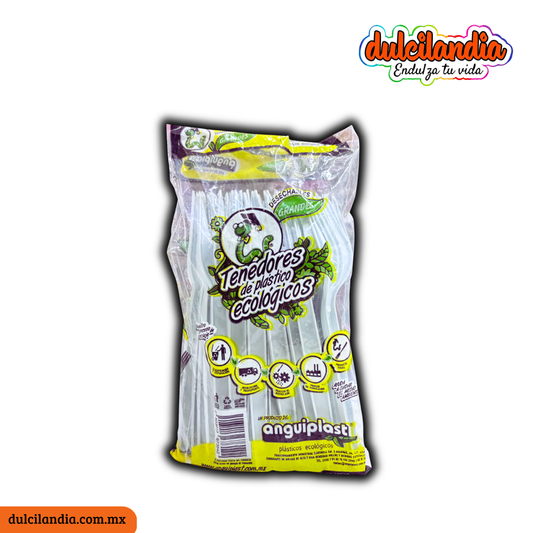 Tenedores Grandes Desechables ANGUIPLAST Bolsa c/25