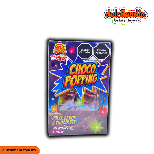 Dulce Tronador Choco Popping 13g TINAJITA Caja c/16