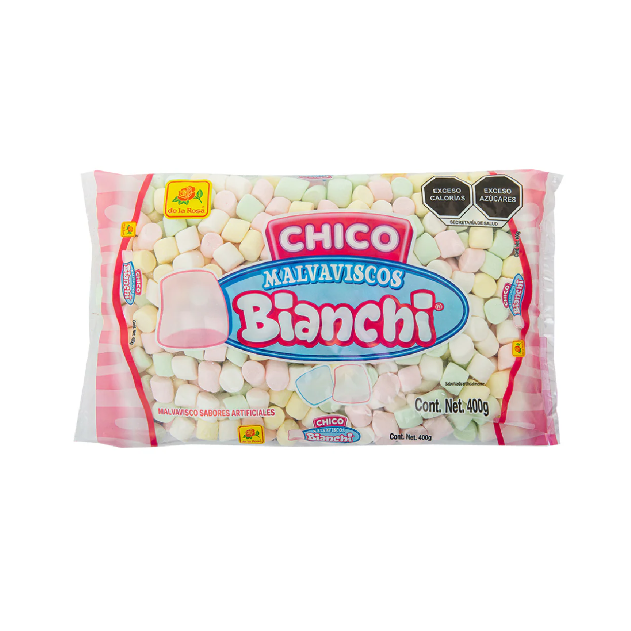 Bombones Malvaviscos Chico DE LA ROSA Bolsa 400g