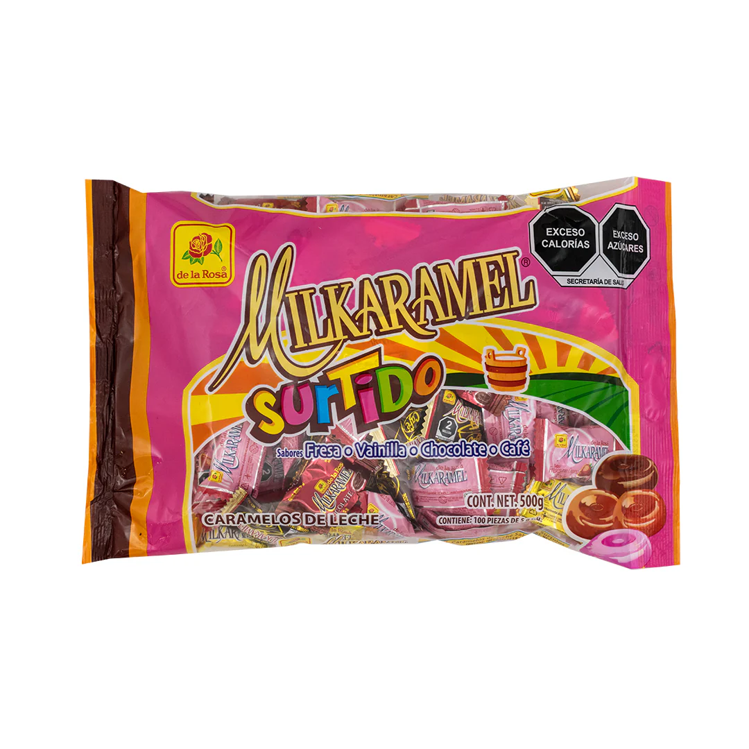 Caramelos Milkaramel Surtido 5g DE LA ROSA Bolsa c/100