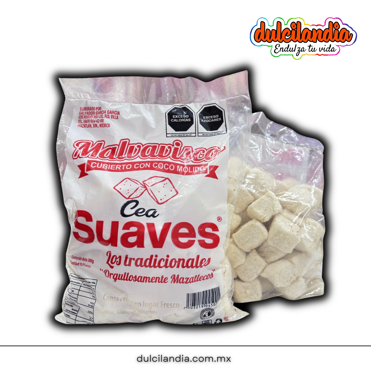 Bombones Suaves de Mazatlán CEA Bolsa c/50 LOS TRADICIONALES 🥥
