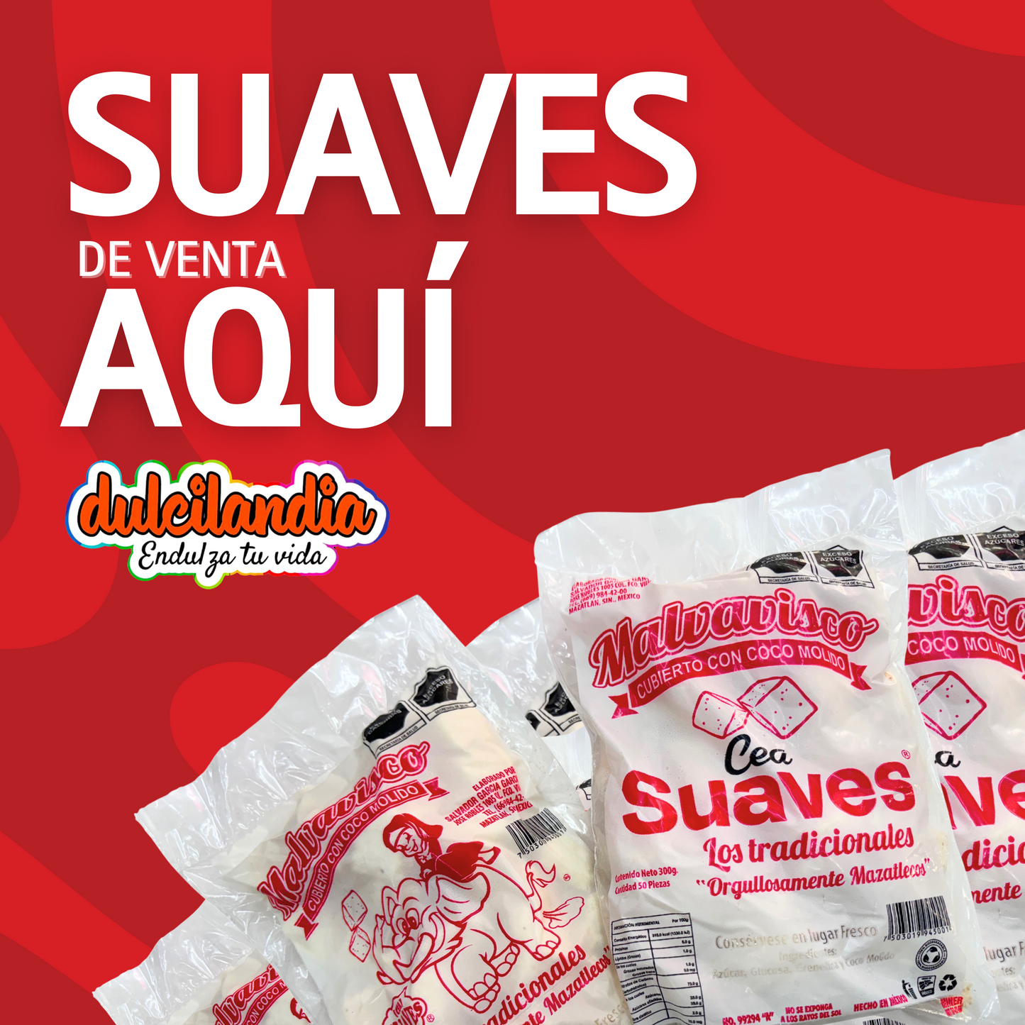 Bombones Suaves de Mazatlán CEA Bolsa c/50 LOS TRADICIONALES 🥥