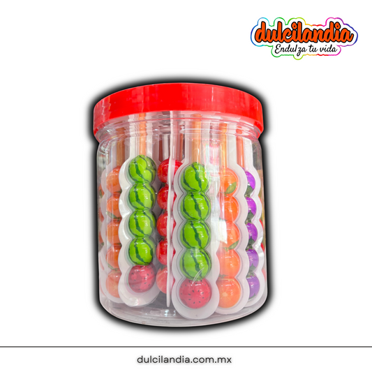 Gummy Brocheta Frutas LAS DELICIAS Vitrolero c/30