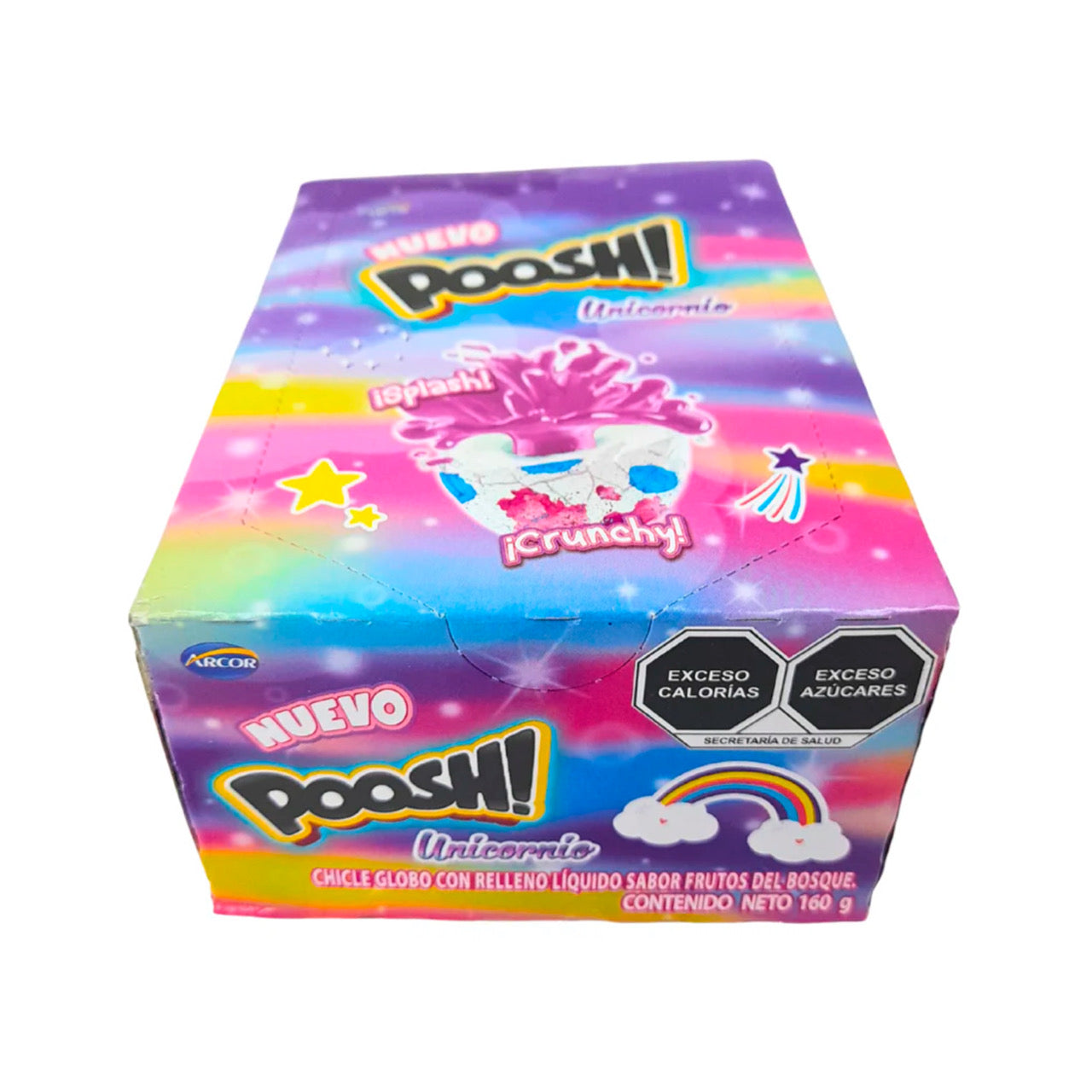 Chicles Poosh! Unicornio Rellenos ARCOR Caja c/40