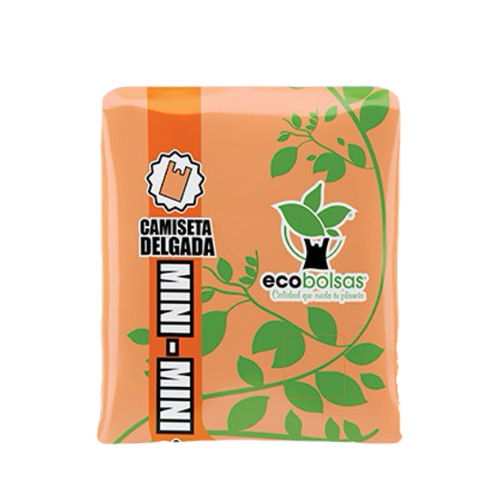 Bolsas Camiseta Mini 18x32cm Poliseda ECOBOLSAS Bolsa 1Kg