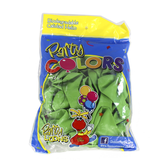 Globos #9 Verde Claro PARTY COLORS Bolsa c/50