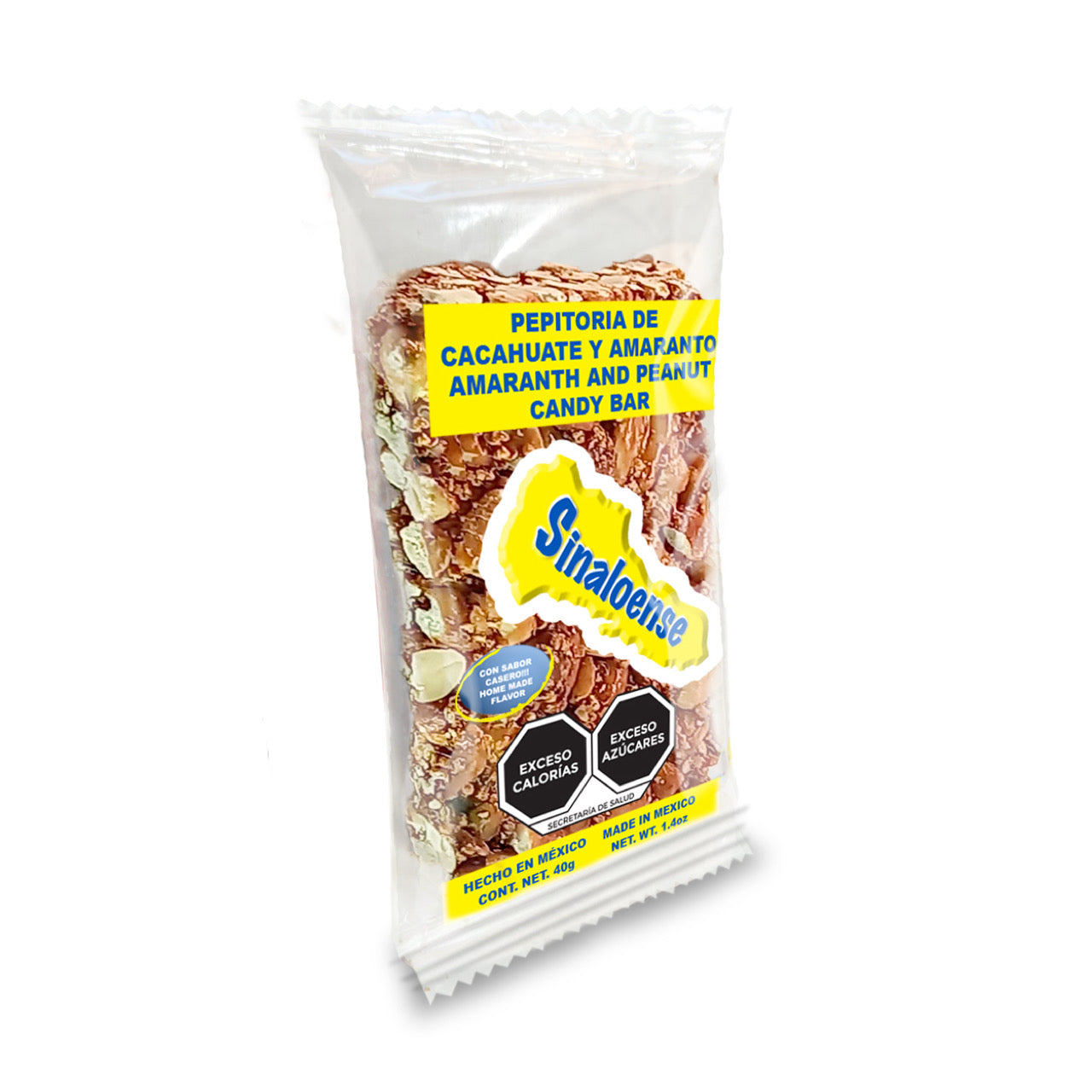 Pepitorias de Cacahuate y Amaranto 40g SINALOENSE Bolsa c/20