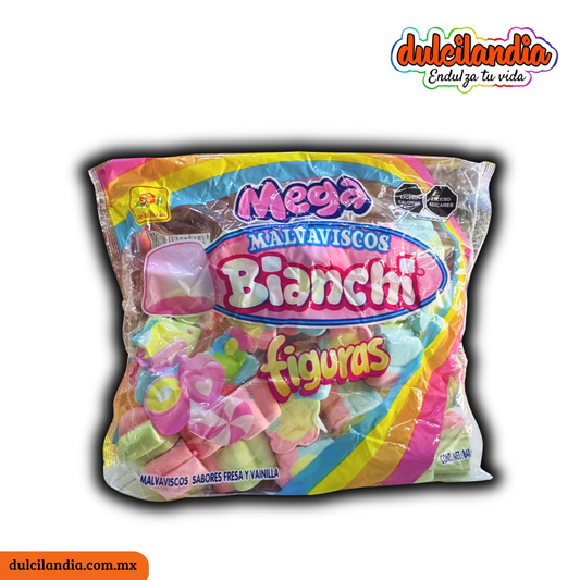 Bombones Malvaviscos Figuras Flores Súper Gigante 28g DE LA ROSA Bolsa c/30