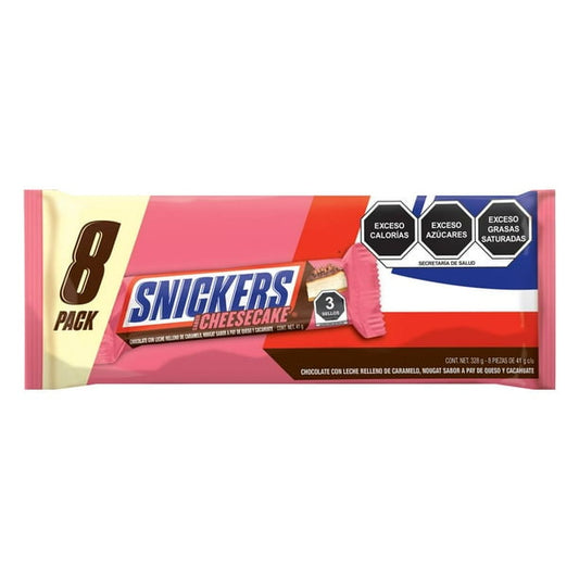 Chocolates Snickers Cheesecake 41g MARS Bolsa c/8