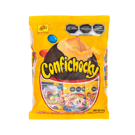 Chocolates Confichocky Cacahuate 17g DE LA ROSA Bolsa c/25