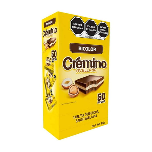 Chocolates Cremino Bicolor Avellana NUTRESA Caja c/50