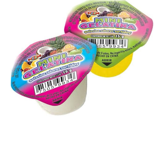Mini Gelatina LAS DELICIAS Vitrolero c/100