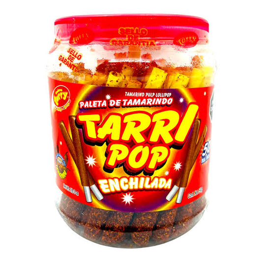 Tarugos Tarri Pop Tamarindo Enchilado TARRY Vitrolero c/50