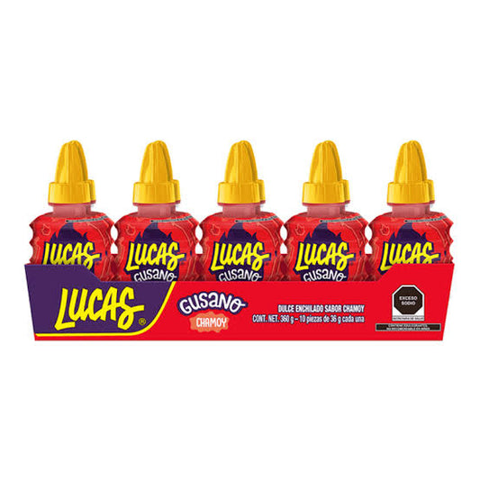 Lucas Gusano Chamoy MARS Exhibidor c/10
