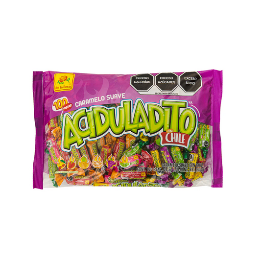 Caramelos Suaves Aciduladito 5g DE LA ROSA Bolsa c/100