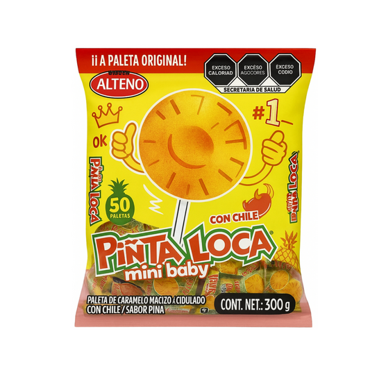 Paletas Piñita Loca Mini Baby 6g ALTEÑO Bolsa c/50