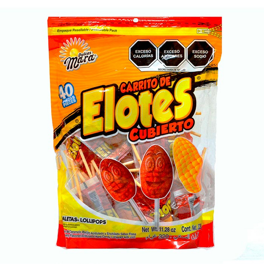 Paletas Carrito de Elotes Cubierto 8g MARA Bolsa c/40