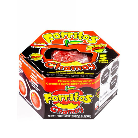 Forritos Chamoy Cobertura para Manzanas 73g ZUMBA PICA Caja c/5