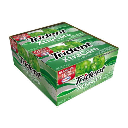 Chicles Trident XtraCare Yerbabuena 13.6g MONDELĒZ Caja c/12