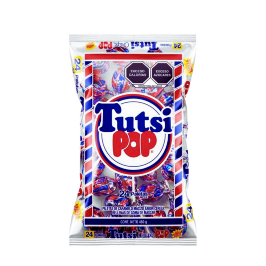 Paletas Tutsi Pop Cereza 20g TUTSI Bolsa c/24