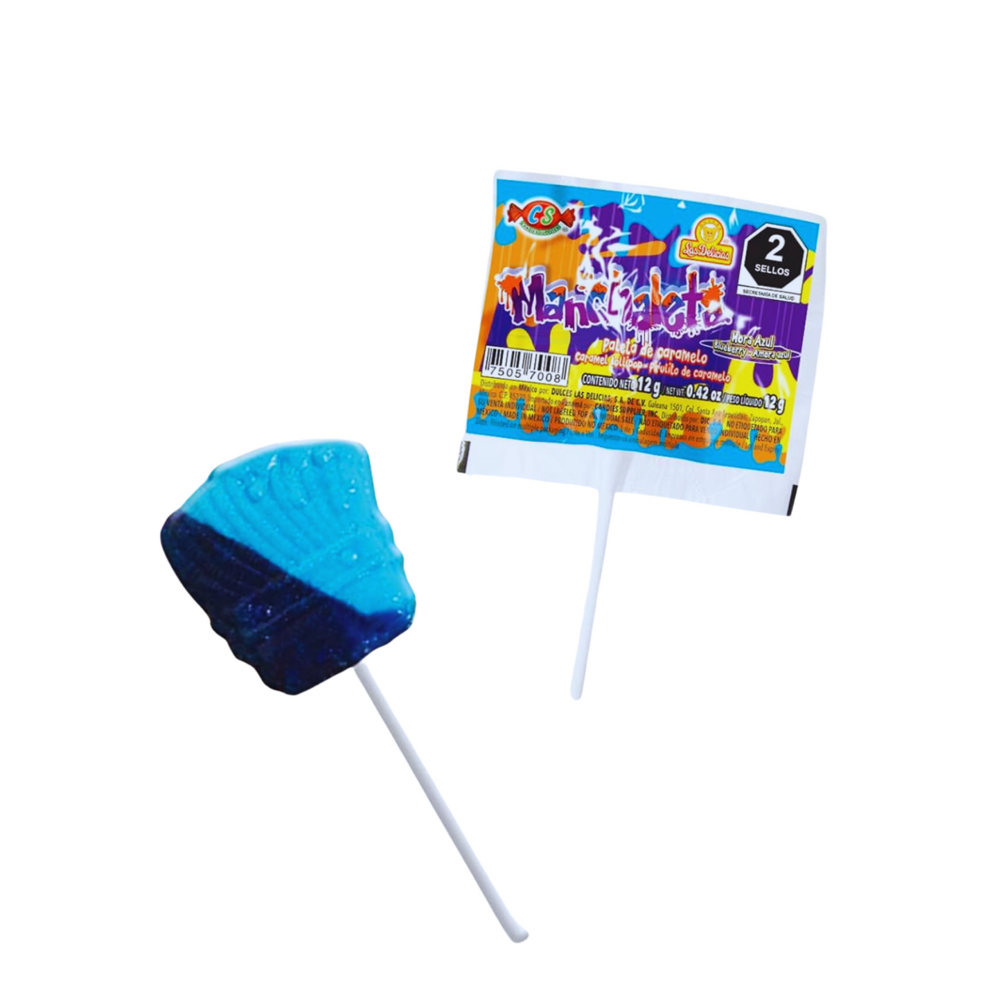 Paleta Manchaleta 12g LAS DELICIAS Bolsa c/40