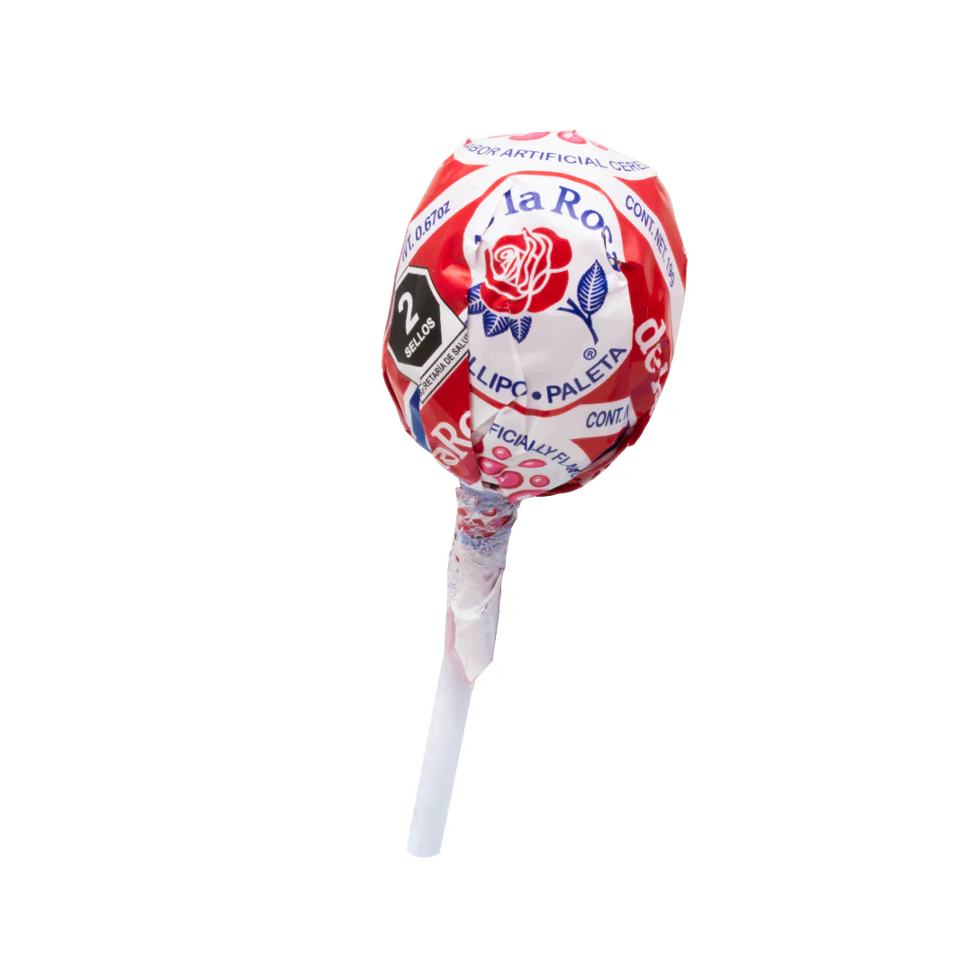 Paleta Jumbo Cereza 19g DE LA ROSA Bolsa c/50