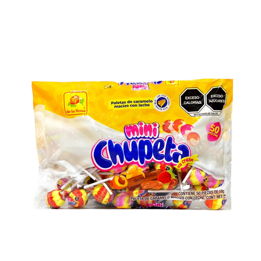 Paletas Mini Chupeta 10g DE LA ROSA Bolsa c/50