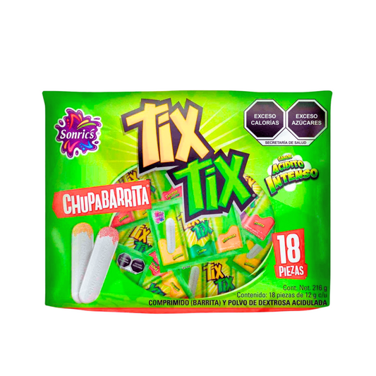 Chupabarrita Tix Tix 12g SONRIC’S Bolsa c/18