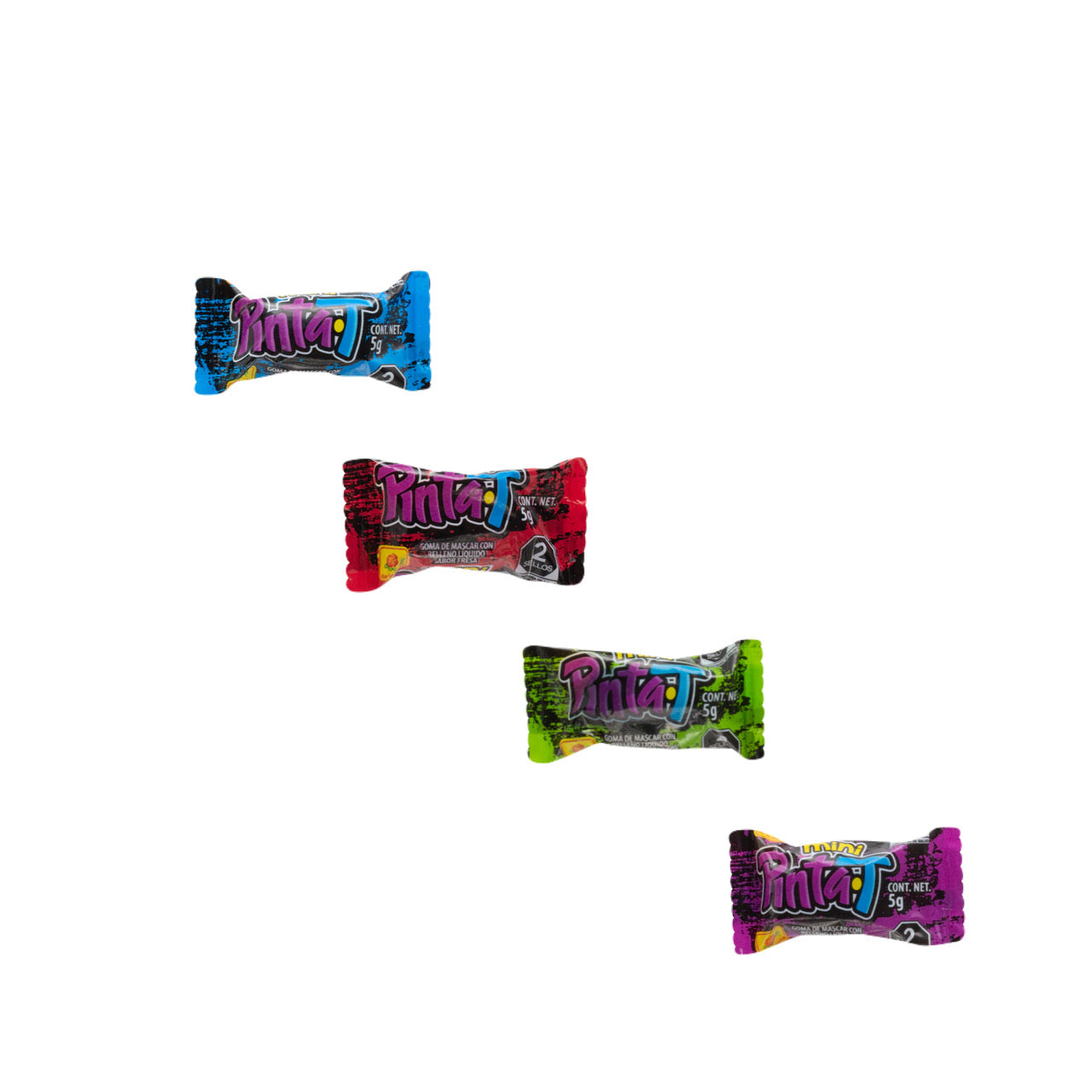 Chicles Rellenos Mini Pinta-T 5g DE LA ROSA Bolsa c/100