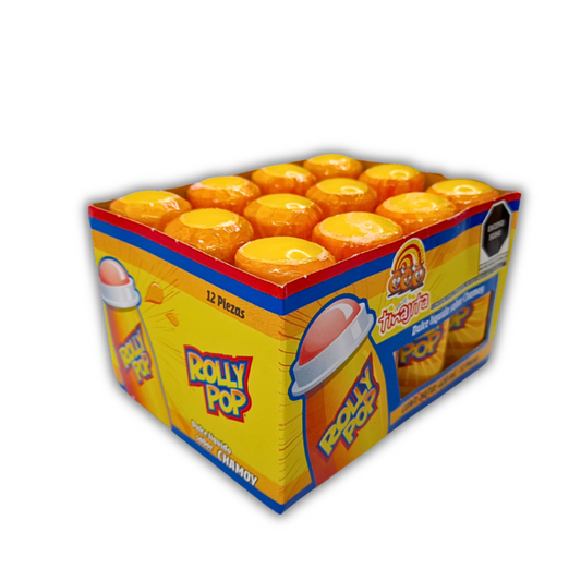 Rolly Pop Chamoy 35ml TINAJITA Exhibidor c/12