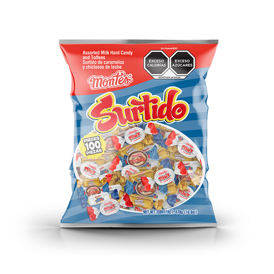 Caramelos Surtido 4.7g MONTES Bolsa c/100
