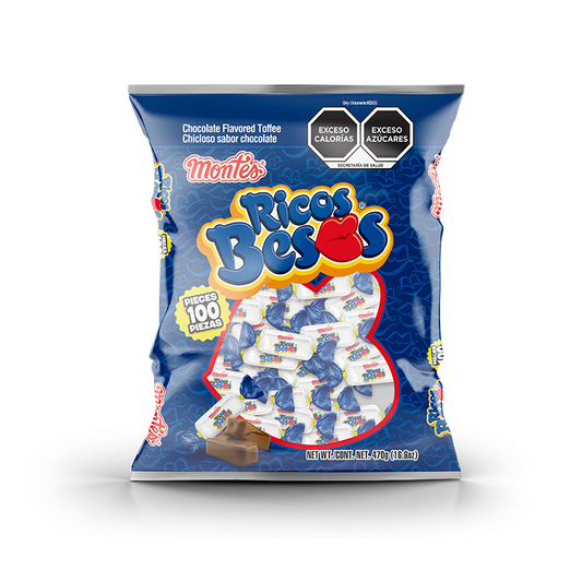 Caramelos Ricos Besos 4.7g MONTES Bolsa c/100