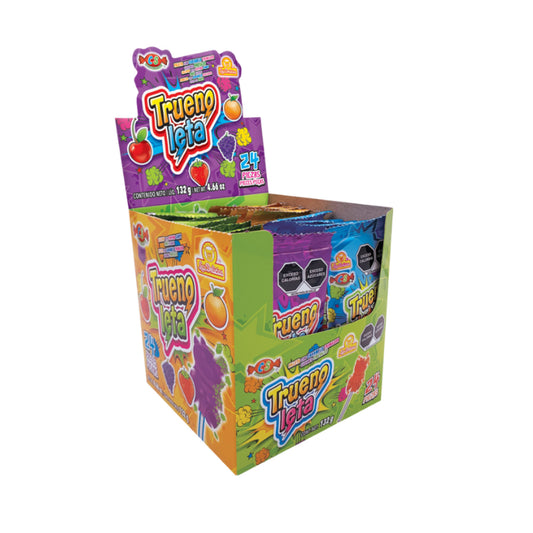 Paletas Truenoleta 5.5g LAS DELICIAS Caja c/24